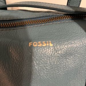 Fossil satchel Blue
